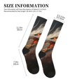 thumbnail image 2 of Lsque Abstract White Dragon Pattern Sport Compression Socks for Men & Women 15-20 mmHg Knee High Nurse Pregnant Running Medical and Travel Athletic, 2 of 6