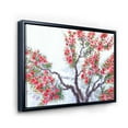 thumbnail image 3 of Designart 'Abstract Red Flowers of Spring Tree' Traditional Framed Canvas Wall Art Print, 3 of 5