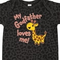 thumbnail image 4 of Inktastic My Godfather Loves Me- Cute Giraffe Boys or Girls Baby Bodysuit, 4 of 5