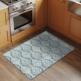 thumbnail image 2 of 2x3 Ft Entryway Area Rug, Southwestern Blue Boho Kitchen Rug Runner Washable Floor Mat, Vintage Mexican Ethnic Flowers Non Slip Indoor Door Mat Throw Carpet for Bathroom Living Room Bedroom, 2 of 8