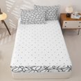 thumbnail image 4 of Erosebridal Sketch Volleyball Zipper Full Size Comforter Sets with Fitted Sheet and 2 Pillowcases,Line Sport Ball Zipper Bedding Set For Boys,Reversible,4pcs, 4 of 7