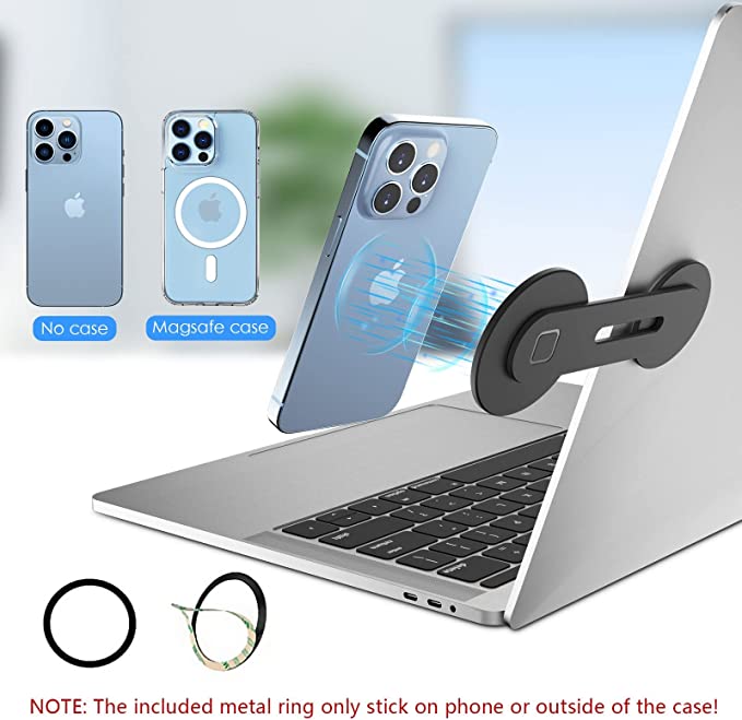 Laptop Phone Holder for Laptop, MagSafe Accessories, Foldable
