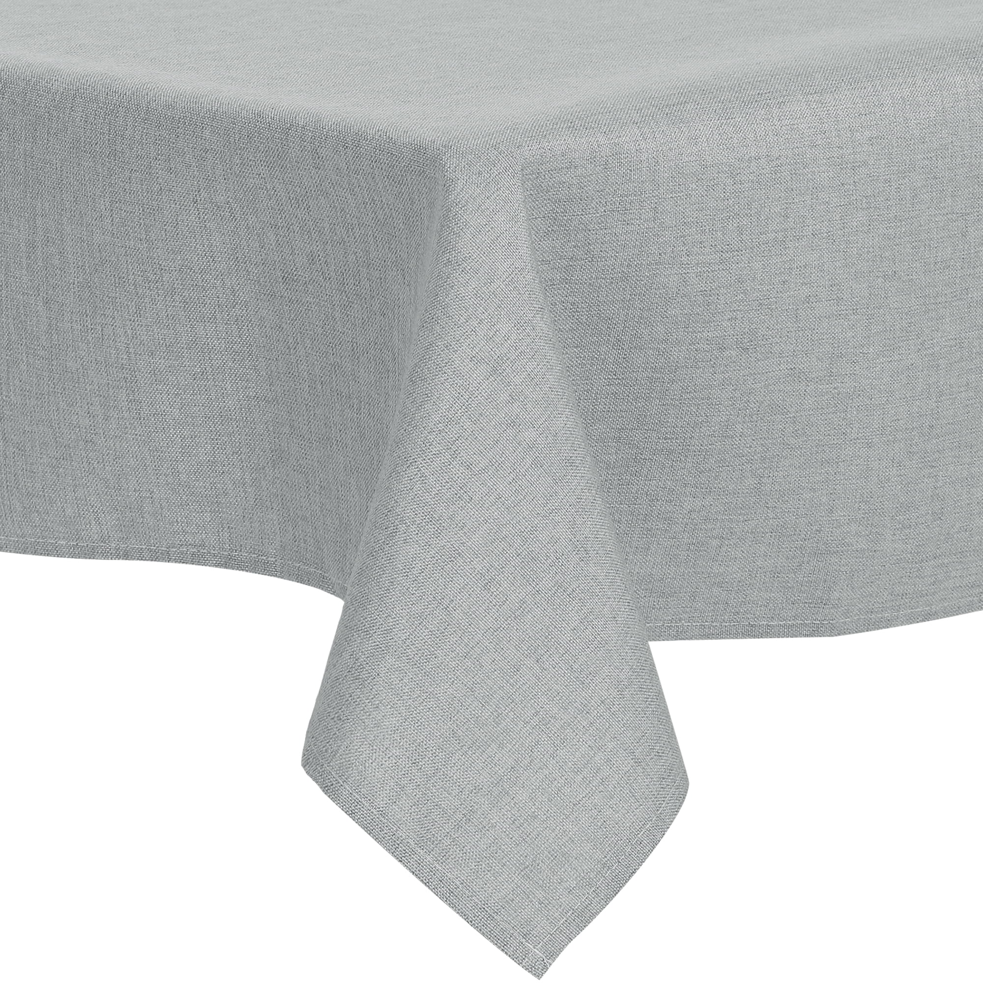 Unique Bargains Rectangle Cotton Linen Spillproof Table Cover Tablecloth Grey 55"x94"