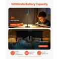 thumbnail image 4 of VEVOR Cordless Table Lamp 2-Pack 5200mAh Built-in Rechargeable Battery Desk Lamp Black, 4 of 9