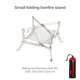 thumbnail image 4 of Aire Libre Portátil Plegable De Acero Inoxidable Soporte Ajustable Para Hoguera Camping Senderismo Picnic Estante Para Quemar Estufa De Leña Vogacara OD009735-01, 4 of 7