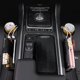 thumbnail image 4 of Organizador universal para el hueco del asiento del coche, con bolsillo lateral para el pasajero, cargador USB doble, portavasos y almacenamiento automático (negro), 4 of 6