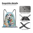 thumbnail image 4 of Lukts A Funny Little Dalmatian Puppy Pattern Drawstring Backpack Bag Sport Gym Sackpack,String Backpack Sport Bag Sack,Cinch Tote Gym Backpack-Small, 4 of 6