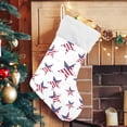 thumbnail image 5 of Coolnut 17.7 Inch Christmas Stockings, 2 PCS USA Flag Stars Presonalized Large Stocking Sock for Family Holiday Xmas Party Decorations, 5 of 7