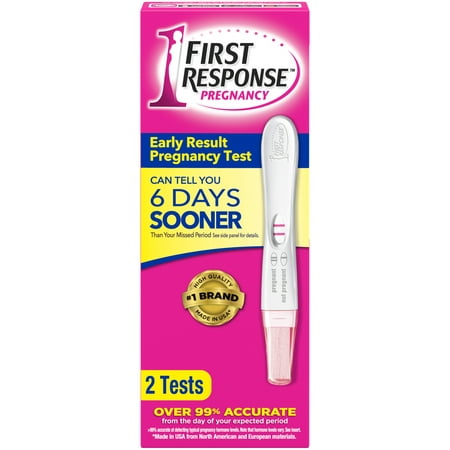 First Response Early Result Pregnancy Test, 2 Pack (Packaging & Test Design May (Best Pregnancy Test To Detect Early Pregnancy)