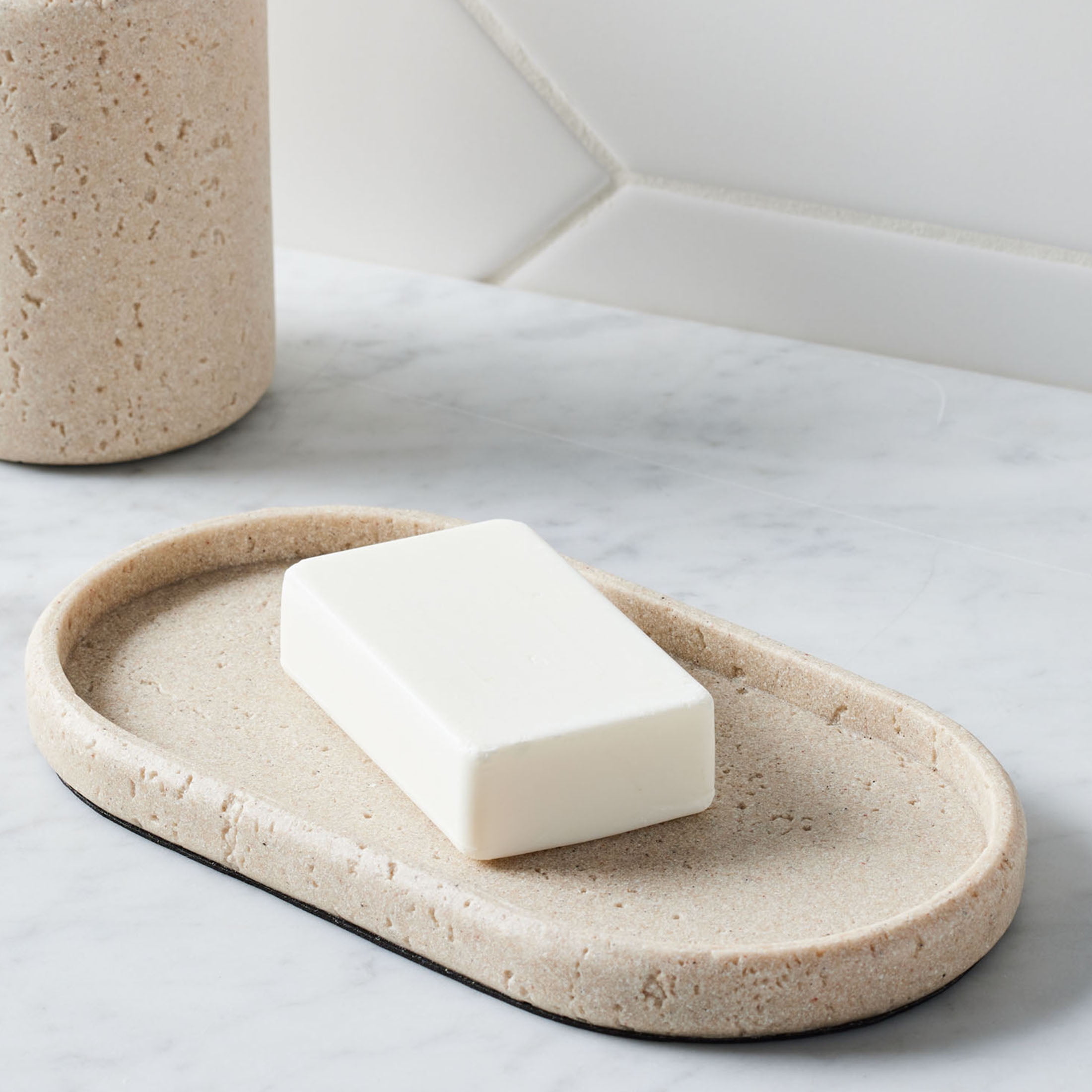 Better Homes & Gardens Faux Stone Accessory Tray