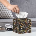 thumbnail image 5 of Goofa Daisies Flowers Tissue Box Cover PVC Leather Tissue Holder Square Facial Tissue Case Facial Paper Organizer Dispenser for Bathroom, Vanity Countertop, 5 of 8