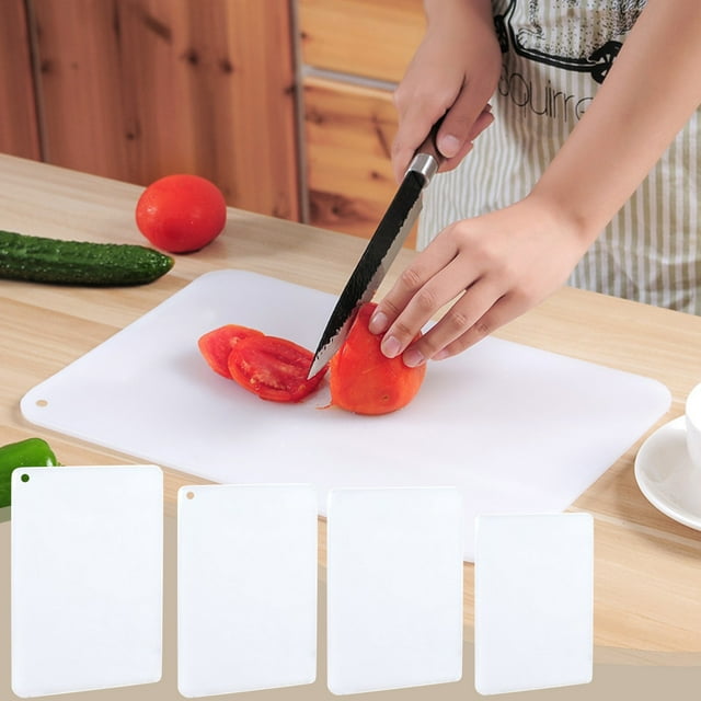 WKWeiS Cutting Boards for Kitchen Cutting Boards Plastic Cutting Board Non-Slip Kitchen Chopping Board with Hanging Hole Handle for Meat Veggies Cutting Boar Summer Savings Clearance