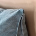 thumbnail image 3 of Almohadas grandes de cuña para cabecero de cama, almohada triangular de lectura, cojín de apoyo lumbar, respaldo de cintura, cojín de posicionamiento suave para sofá cama, 60*50*20cm, 3 of 5