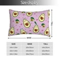 thumbnail image 2 of Honeii Different Avocados Print Pillow Cases,Plush Throw Pillow Covers,Decorative Pillowcase for Sofa, Couch, Living Room-20"x30", 2 of 6