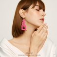 thumbnail image 2 of Large Clip On Dangle Earrings For Women Lightweight Genuine Leather Earrings Dangling 70S 80S 90S Retro Heart Clip On Earrings For Friend Hoop Non Pierced Earrings Women'S Clip Earrings Flow[Z6926], 2 of 2