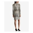 thumbnail image 2 of RALPH LAUREN $210 Womens New 1298 Silver Striped Sequined Dress 16 B+B, 2 of 4