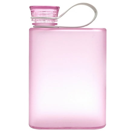 

Flat Water Bottle Travel Flask Portable Travel Mug A5 Water Bottle for Sports Camping Gym Fitness Outdoor Sports B