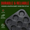 thumbnail image 5 of Bakken-Swiss 6-Piece Kitchen Baking Pan Set, Carbon Steel Nonstick Bakeware with Stackable Space-Saving Design, Oven Safe, Black, 5 of 7
