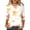 White, variant on ZhiZhuang Long Sleeve Shirts for Women 2024,Women's Vintage Floral Printed Scoop Neck T-shirt 3/4 Sleeves Tunic Blouse Slim Fit Casual Pullover Tops