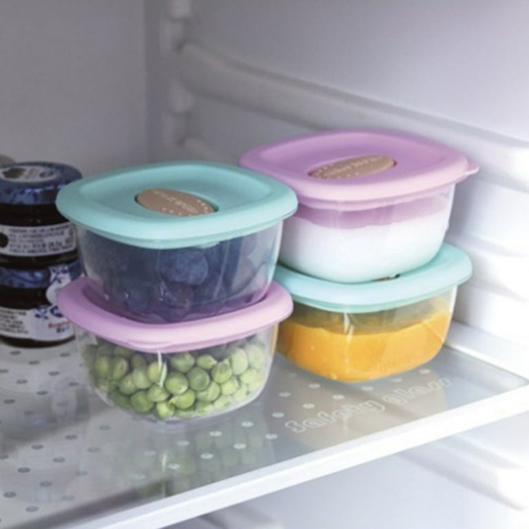 Leakproof Baby Food Storage Small Plastic Containers with Lids Snack  Container Lock in Freshness, Nutrients, & Flavor, Freezer & Dishwasher  Friendly