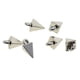 thumbnail image 5 of 50/100 piezas de dijes de pirámide de plata tibetana con forma de pico para accesorios de joyería 10x7x7mm, 5 of 9