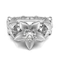 thumbnail image 2 of Womens White Gold Filled Cz Round Ring, 2 of 4