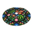 thumbnail image 2 of Bingfone Christmas Tree Skirt Mat Christmas Decoration Interior 30"-Roosters And Flowers, 2 of 8