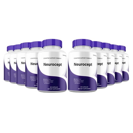 Neurocept Capsules, Advanced Maximum Strength Pills Cognitive and Brain, Neuro cept Supplement for Brain Nootropic Health (10 Pack)