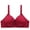 Wine, variant on Backless Strapless Bra Women Solid Color Fashion Bowknot Comfortable Hollow Out Bra Underwear No Underwire Regular Size Padded Sports Bra for Female, Style 7712, Wine 38B