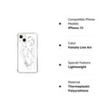 thumbnail image 6 of Female Line Art Case Compatible with iPhone 13,Aesthetic Art Design TPU Bumper Bumper Cover Case, 6 of 6
