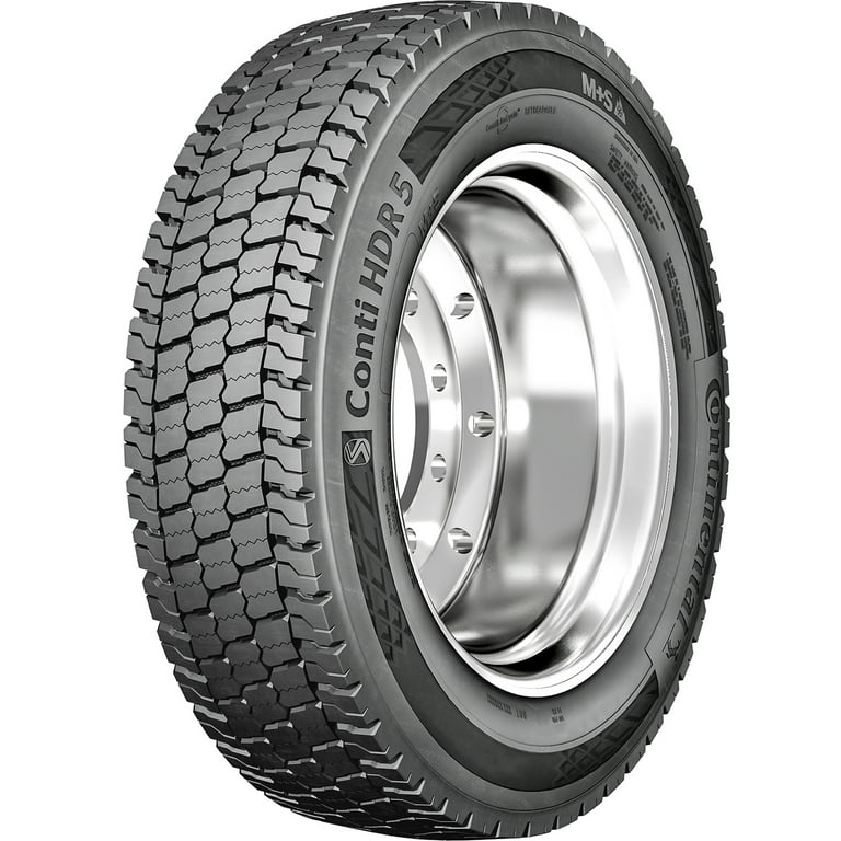 Continental HDR5 Drive Commercial Tire - Size 225/70R19.5, Load G Continental HDR5 Drive Commercial Tire - Size 225/70R19.5, Load G