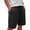 (Casual 121)Black, variant on Mens Summer Shorts Casual Breeches Fashion Solid Color Sporty Elastic Waist Pocket Fitness Training Short Pants Plus Size
