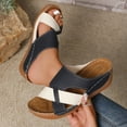 thumbnail image 6 of Mostsola Slippers for Women Open Toe Trendy Beach Shoes Platform Wedge Sandals Summer Slides, 6 of 8