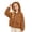 Coffee, variant on BXJX Girls Hooded Jackets Size 10-12 T, Windproof Warm Casual Corduroy Long Sleeve Kids Outerwears with Zipper Hot Pink