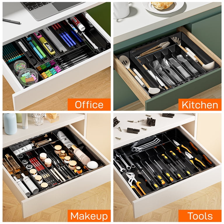 GPED Expandable Silverware Drawer Organizer, Black photo 7