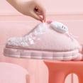 thumbnail image 2 of Miniso Sanrio Kawaii Hello Kitty Kuromi Anime Zapatillas de algodón cálidas para mujer Lindas zapatillas de dibujos animados Cinnamoroll Regalos de otoño e invierno, 2 of 5