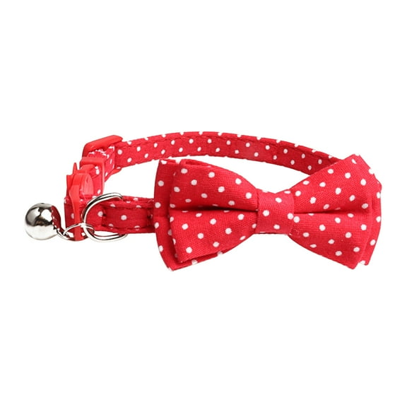 OUNONA Adjustable Pet Bow Ties with Bell, Comfortable Neck Collar for Dogs and Cats, Stylish and Practical Pet Accessory