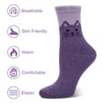 thumbnail image 3 of Loritta 5 Pairs Wool Socks for Women, Crew Cozy Boot Winter Warm Thick Socks Gifts Size 5-9, 3 of 7