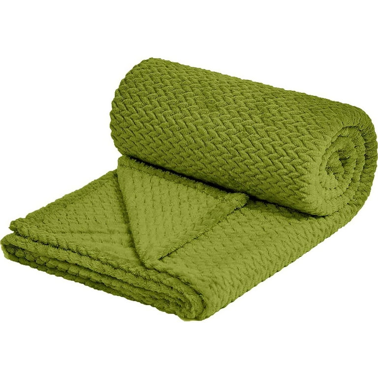 Fleece Blanket King Size Luxury Solid Cozy Plush Blanket
