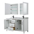 thumbnail image 3 of Wyndham Collection Wcv252560dunsmed Daria 60" Free Standing Double Vanity Set - White /, 3 of 7