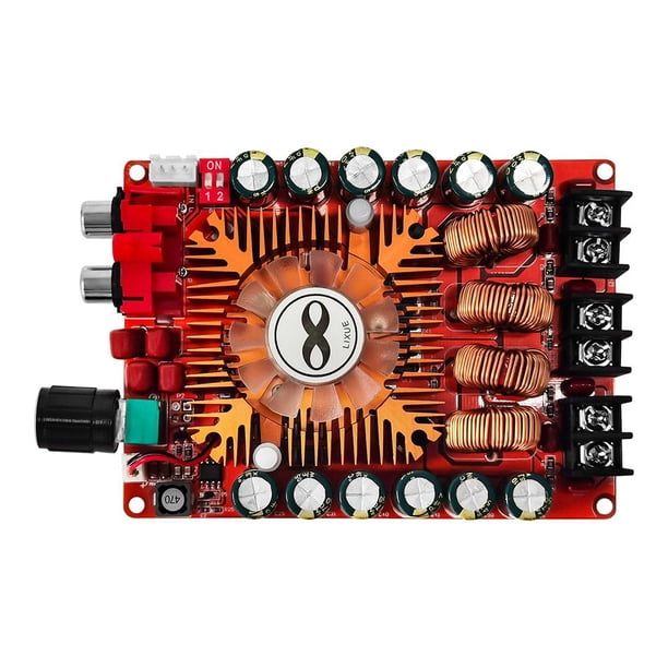 Placa amplificadora TDA7498E 2.0 Dual Channel HIFI 160Wx2 20Hz-20KHz Rojo Hugtrwg Para estrenar