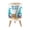 Color 1, variant on Small Trash Can with Lid Tropical Beach Sunset Inspirational Signpost Palm Trees Coastal 1.8 Gallon Dog Proof Trash Can Round Garbage Can Waste Bin Wastebasket for Bathroom Bedroom Living Room