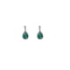 thumbnail image 1 of Earrings, Silver Needle Green Diamond Inlaid Simple Water Drop Versatile Elegant Earrings, 1 of 5