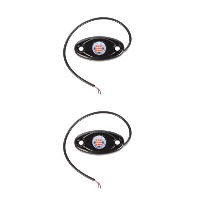 Scienceny ed lights for atv suv car trail underlow boat alloy glow underbody grille wate,Automotive lights, luz roja 2piezas