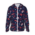 thumbnail image 2 of Uemuo Winter Sports Fun Pattern Pattern Women's Full Zip UPF 50+ Sun Protection Hoodie Jacket Long Sleeve Sun Shirt Hiking Outdoor Performance with Pockets-XX-Large, 2 of 9