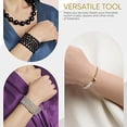 thumbnail image 2 of CraftyCrocodile Herramienta Auxiliar para Pulseras, Cierre Metálico para Pulseras, Collares, Joyas y Relojes. Herramienta Portátil y Fácil de Usar para Sujetar Cierres, Color Rosa., 2 of 6