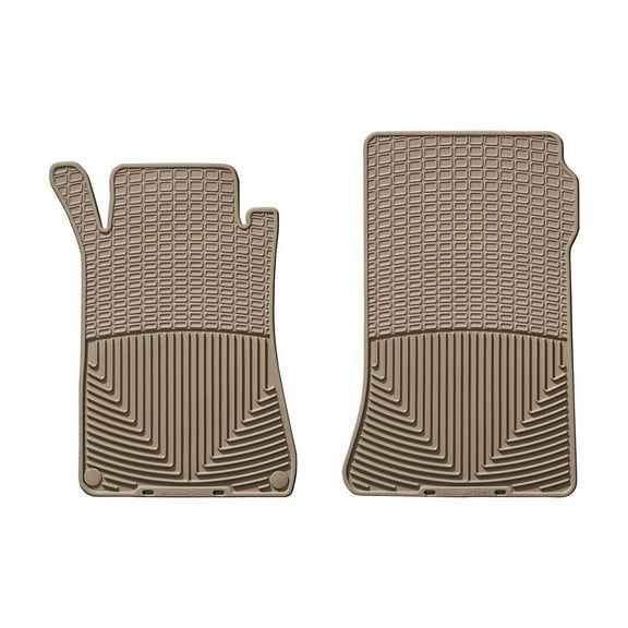 WeatherTech All-Weather Floor Mats compatible with Mercedes CLK-Class, CLK 55 AMG, CLK 63 AMG - 1st Row (Driver & Passenger), Tan