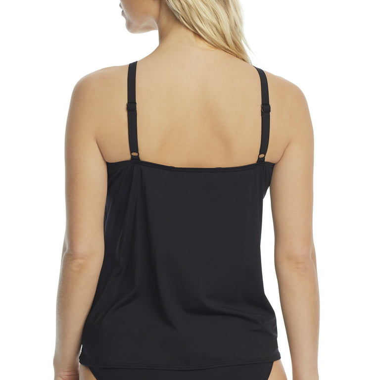 Classic Solids Ultra-Fit Underwire Tankini Top Swimsuit 
