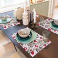 thumbnail image 6 of Placemats Set Of 4 / 6, Caring Cow Placemats For Dining Table Indoor/Outdoors Heat Resistant Washable Placemats 18" X 12", 6 of 8