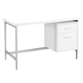 thumbnail image 2 of 48" White & Grey Desk | Reversible Configuration for Home Office Tasks and Drawer Storage, 2 of 3